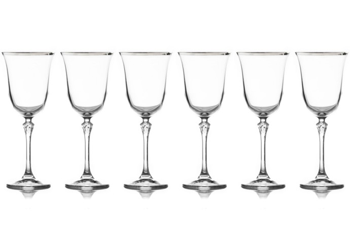 Набор бокалов для воды Gemma платина 0,28 л. Le Stelle