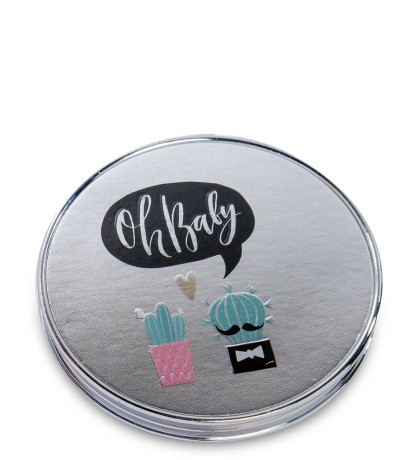 WW-125/2 Зеркало метал круглое "Мелокактус"