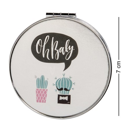 WW-125/2 Зеркало метал круглое "Мелокактус"