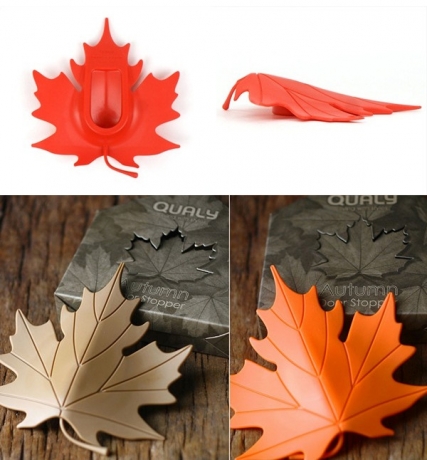 Подпорка для двери Autumn, желтая, Qualy