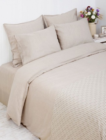 Пододеяльник "LINEN", 150х210см. натуральный, BOVI