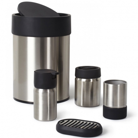 Контейнер мусорный Ensa черный, Umbra