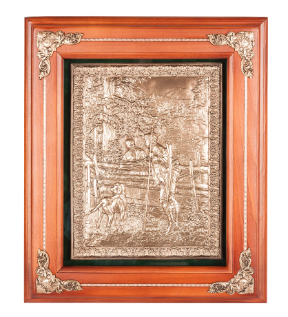 ПК- 28 Ключница "Охотник с собакой" 29х33