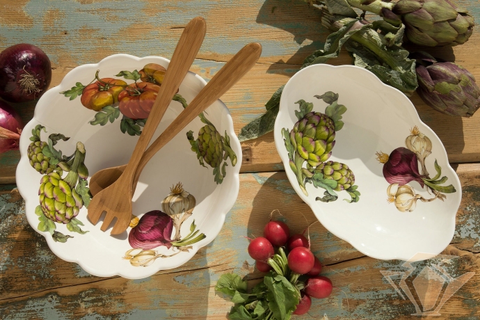 Салатник овальный Mercato della Terra, 30х19.5 см. Nuova Cer