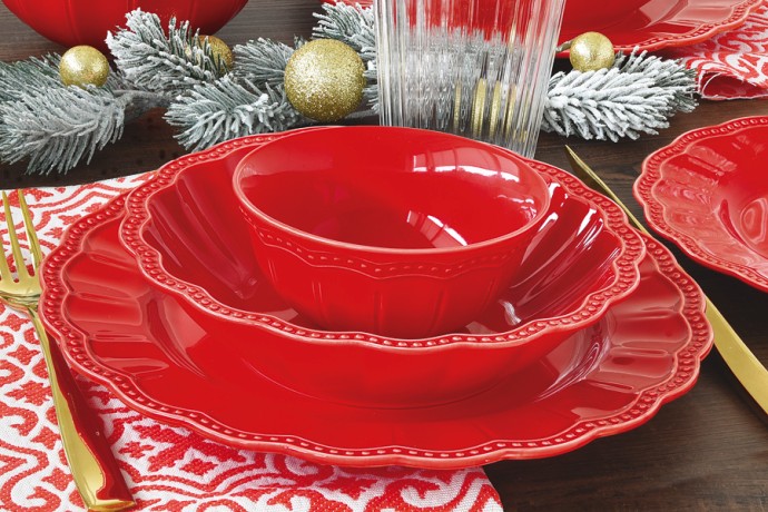 Салатник Elite, красный, 16 см. 0,8 л. Easy Life