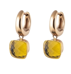 Серьги Firenze light topaz 300329 BR/RG Qudo