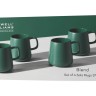 Набор из 4-х кружек Blend Sala, тёмно-зеленый, 0,375 л. Maxwell & Williams