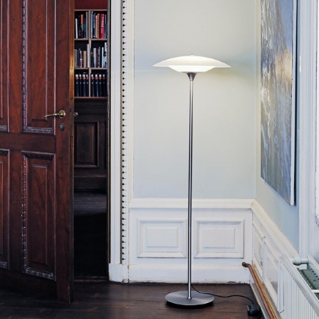 Напольный светильник BARONI, 46х150 см. опал/стекло, Halo Design