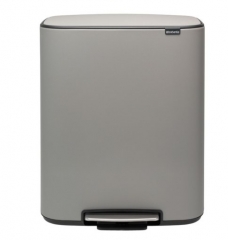 Мусорный бак Bo с педалью (2 x 30 л), серый Brabantia