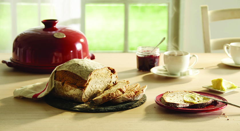 Набор "Хлебопечь", керамическая, Emile Henry, красный