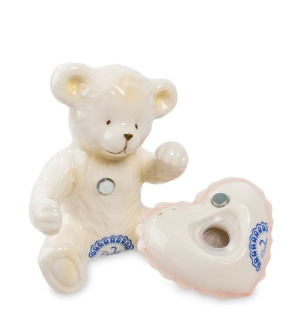 CMS-14/ 8 Набор соль-перец "Медвежонок с сердечком" (Pavone)