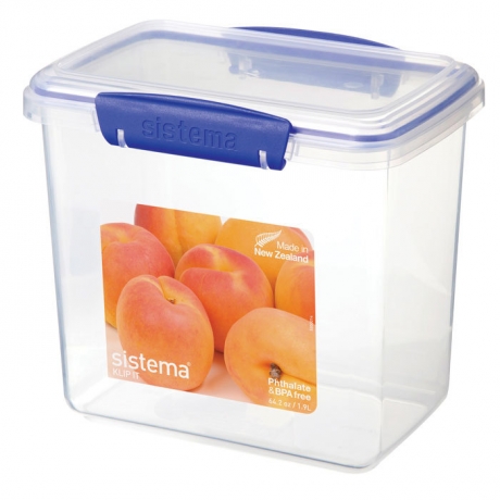 Контейнер прямоугольный высокий KLIP IT, 1,9 л. Sistema