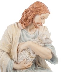 WS-507 Статуэтка "Иисус с ягненком"