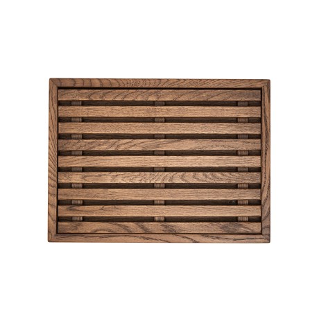 Доска для хлеба дубовая со съёмной решёткой, 37x27x3 см. Uneca