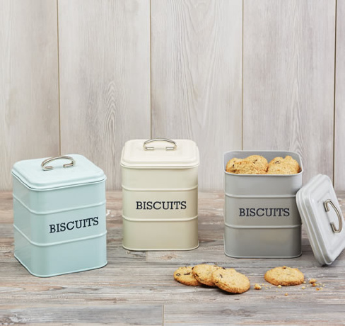 Ёмкость для хранения печенья, 14.5х14.5х19 см. Living Nostalgia creamy Kitchen Craft