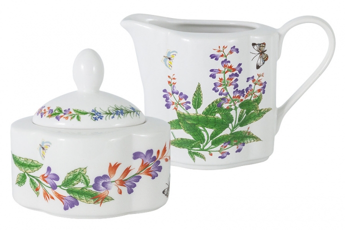 Набор сахарница и молочник Летняя сказка, 0,3 л. и 0,25 л. Imari