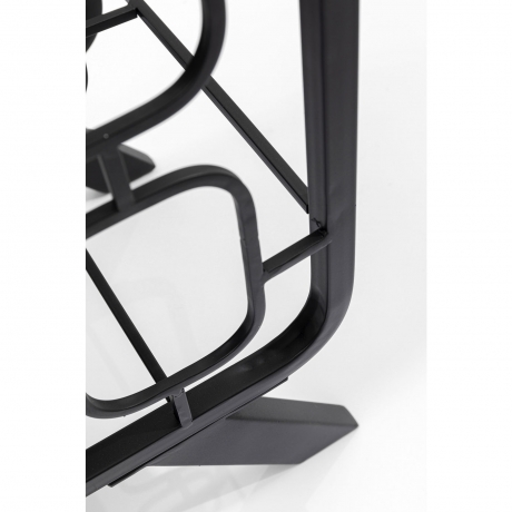 Стеллаж для бутылок Shapes, 71х69х30 см. Сталь, Черный