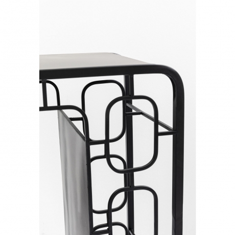 Стеллаж для бутылок Shapes, 71х69х30 см. Сталь, Черный