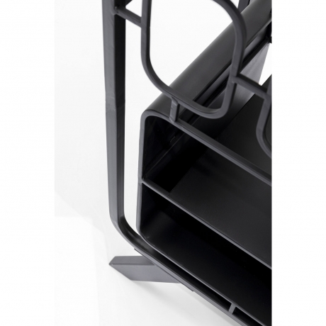 Стеллаж для бутылок Shapes, 71х69х30 см. Сталь, Черный