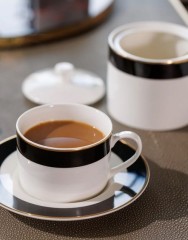 Набор из 2 чайных пар фарфоровых Luxe Deco, 200 мл. Mikasa Kitchen Craft