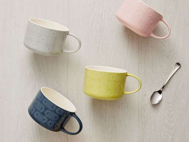 Кружка Геометрия, терракота, 0,5 л. Maxwell & Williams