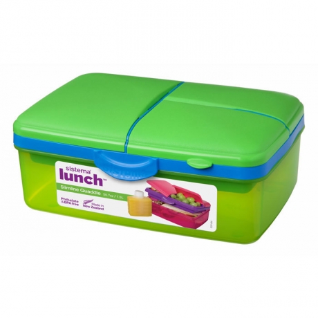 Набор Lunch: четырехсекционный ланчбокс (1,5 л) и бутылка Sistema, мульти