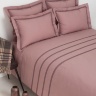 Комплект постельного белья "АКЦЕНТ", перкаль, 200х220+240x260+2(50х70)см. карминово-розовый, BOVI