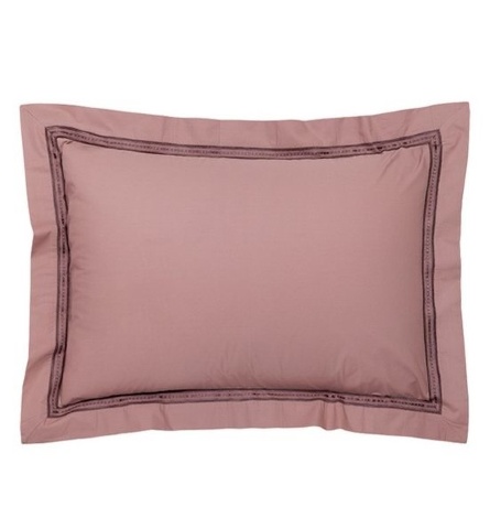 Комплект постельного белья "АКЦЕНТ", перкаль, 200х220+240x260+2(50х70)см. карминово-розовый, BOVI