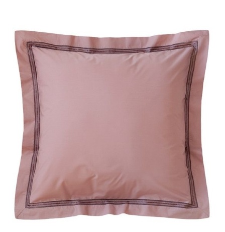 Комплект постельного белья "АКЦЕНТ", перкаль, 200х220+240x260+2(50х70)см. карминово-розовый, BOVI