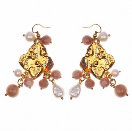 Серьги Гортензия F363 Ester Bijoux