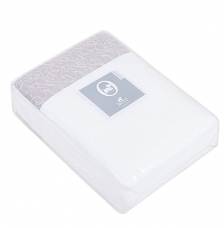 Полотенце с вышивкой "CASTELLO", 30x50 см. белый/серый, BOVI