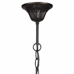 Люстра подвесная черная с хрустальными подвесками Chandelier