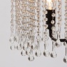 Люстра подвесная черная с хрустальными подвесками Chandelier