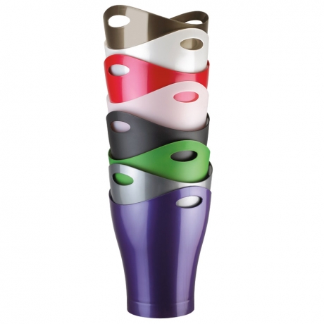 Контейнер мусорный Garbino, белый металлик, Umbra