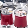 Набор мельниц Peugeot Bali для перца и соли, цвет красный + подставка Linea, акрил