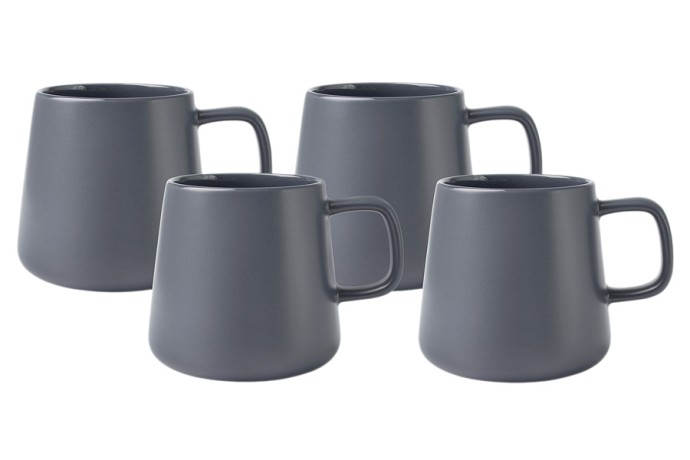 Набор из 4-х кружек Blend Sala, тёмно-серый, 0,375 л. Maxwell & Williams