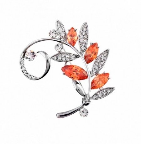 Брошь Ветка FAN-06163.1 BW/BR Shadore
