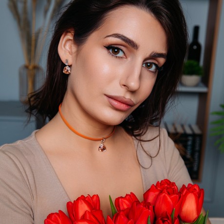 Серьги Vintage Rose A2110SW-E04.5 R/S Fiore Luna