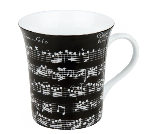 Кружка, 410 мл. "Вивальди "Либретто" черный KONITZ
