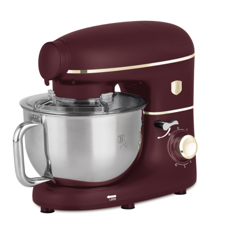Многофункциональный кухонный комбайн с мясорубкой, электрический, Berlinger Haus, Leonardo, матовый: бордо