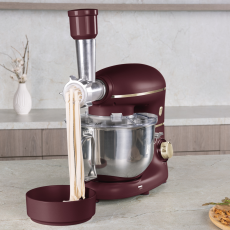 Многофункциональный кухонный комбайн с мясорубкой, электрический, Berlinger Haus, Leonardo, матовый: бордо