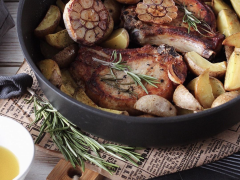 Сковорода индукционная высокая со съемной ручкой, 24х7 см. Gastrolux