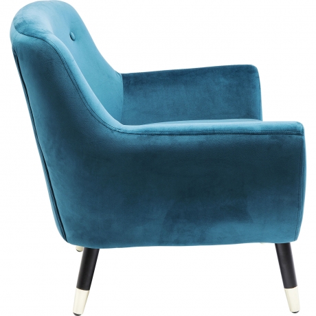 Кресло Olga, коллекция "Ольга" 72*70*68, Полиэстер, Сосна, Фанера, МДФ, Пенополиуретан, Синий