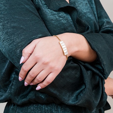 Браслет Пирамида SHELL WHITE Fiore Luna