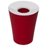 Корзина для мусора круглая Hole красная