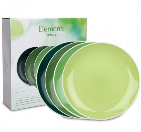 Набор 4-х больших тарелок "Джунгли" Waechtersbach