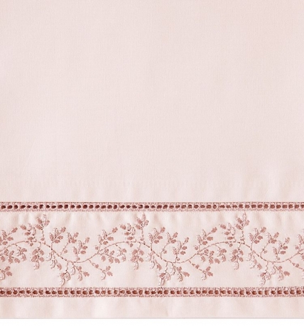 Комплект постельного белья "OSAKA", перкаль, 200х220+240x260+2(50х70) см. нежно-розовый