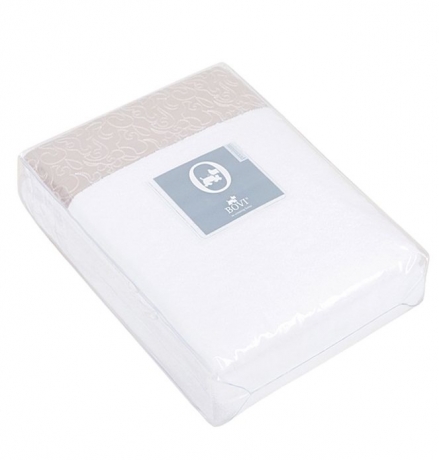 Полотенце с вышивкой "CASTELLO", 50x100 см. белый/серо-бежевый, BOVI  