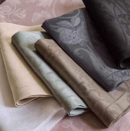 Скатерть, 175х175 см. 100% лен, серая, TIVOLI Le Jacquard Francais