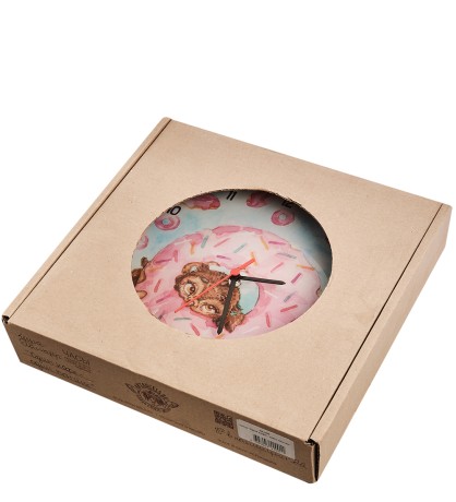 SZ-338 Часы "Один кофе - один пончик"